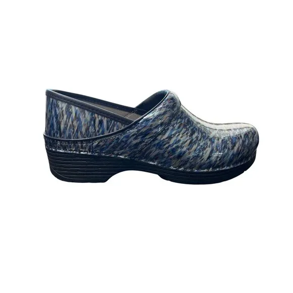 Dansko LT Pro Clog Blue Waves Patent Womens Size 42 EU / 11.5-12 US - Picture 8 of 10